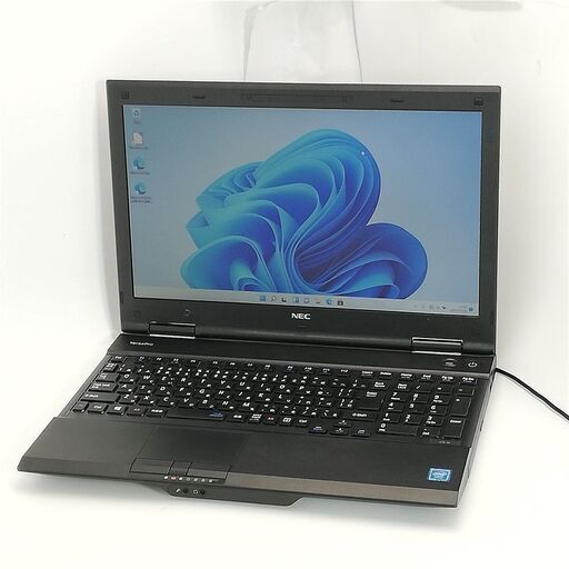 保証付 即使用可 15.6型 ノートパソコン NEC PC-VK20EXZGN 中古美品 第4世代 Celeron 4GB DVDRW Windows11 テンキー Office 初心者向