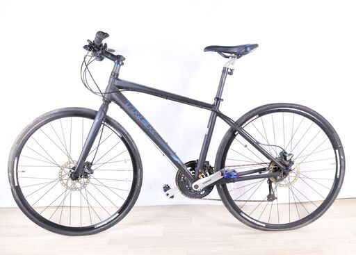 FZB74 TREK FX 7.4 ロードバイク 黒 青 27インチ seven.four 17.5 44.5cm