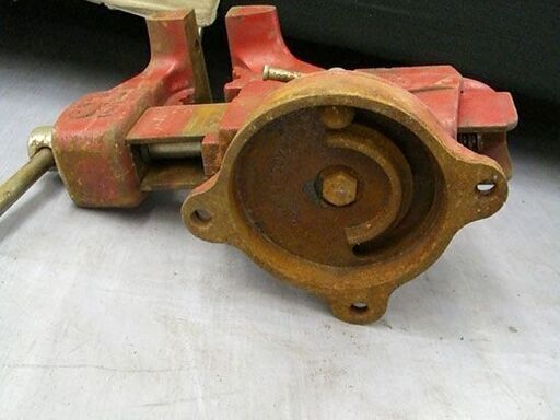 ERON ガレージバイス N-35 万力 レッド 5 1/2 回転台 株式会社ナベヤ