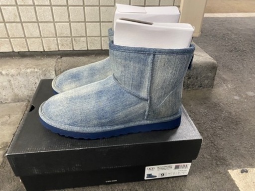 限定色 UGG アグ クラシック デニム ブーツ ムートン 27