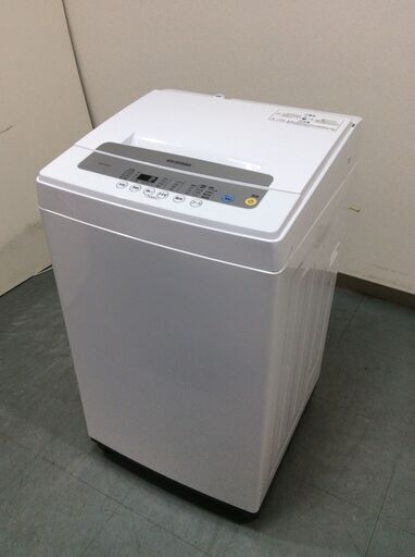 （11/20受渡済）JT5741【IRISOHYAMA/アイリスオーヤマ 5.0㎏洗濯機】美品 2021年製 IAW-T502A 家電 洗濯 簡易乾燥付