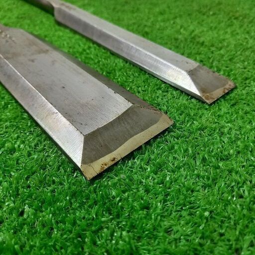 隆清作 型番不明 鑿2本セット【野田愛宕店】【店頭取引限定】【中古  