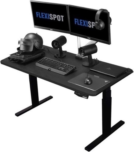 FlexiSpot ゲーミングデスク電動式スタンディングデスクパソコンPCデスク高さ調節ワークテーブル