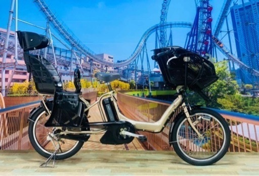 Ⅳ 4383 長生きバッテリー8.9A 新品日本製タイヤ　子供乗せ電動自転車