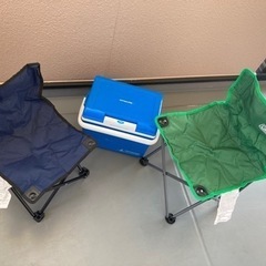 キャンプ用椅子x アイスボックス