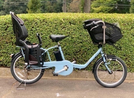 Ⅳ 4437 16アンペア子供乗せ電動自転車　新品日本製タイヤ　3人乗り