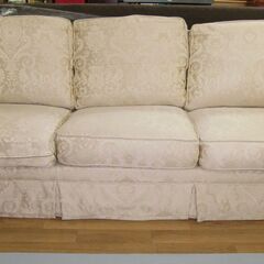 R469  国産 KOSUGA ロココ調 布製 3人掛けソファ 幅210cm