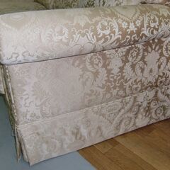 R469  国産 KOSUGA ロココ調 布製 3人掛けソファ 幅210cm