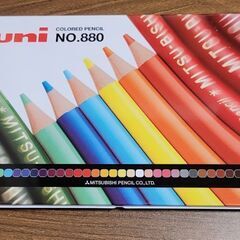 MITSUBISHI色鉛筆36色(良ければ塗り絵もセット)