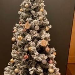 ニトリ　クリスマスツリー　ハーフ　セット（白）