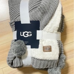 UGG】 毛布 178×127cm リバーシブル ブランケット カメロン ニット