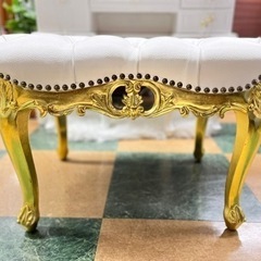  姫系 スツール おしゃれ かわいい ロココ 調 アンティークを入荷致しました！！！