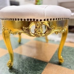  姫系 スツール おしゃれ かわいい ロココ 調 アンティークを入荷致しました！！！