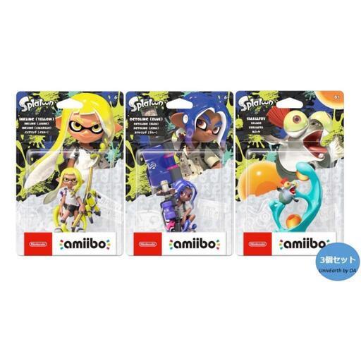 【新品】スプラトゥーン3アミーボ amiibo スプラトゥーン3個別3体セット　オクトリング【ブルー】インクリング【イエロー】コジャケ
