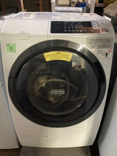☆中古￥55,000！【会員価格￥48,000】HITACHI　10.0kg洗濯機　家電　2017年製　BD-SG100AL型　幅63cmｘ奥行72cmｘ高さ105cm　【BJ174】