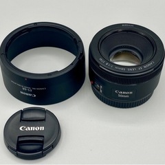 Canon EF50mm F1.8 STM純正フード付き