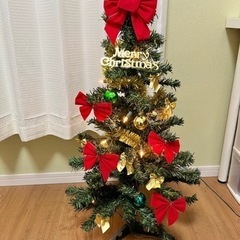 90cm リボンのクリスマスツリー