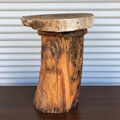 木製　飾り台　サイドテーブル　バ221106-3