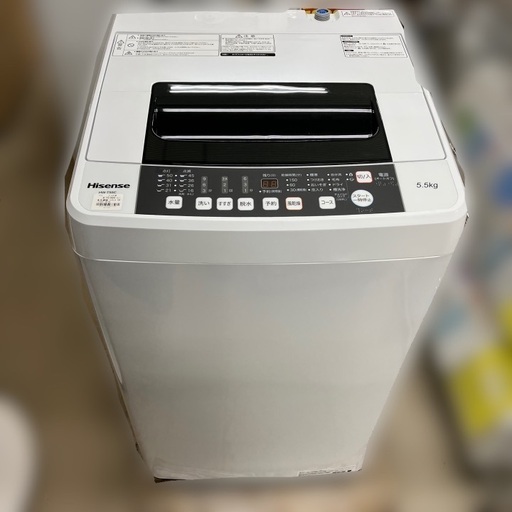 J1842 6ヶ月保証付き！ Hisense ハイセンス 5kg洗濯機 HW-T55C 2019年製 動作確認、クリーニング済み