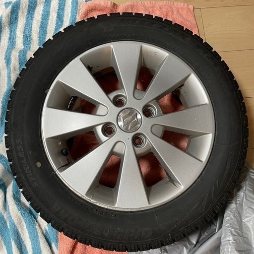 最終値下げ☆スズキ☆純正ホイール☆4本セット☆155/65/14☆ スズキ純正ホイール 【BS VRX 155/65/R14 】セット