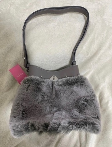 kate sapde ケイトスペード ショルダーバッグ 2way ファー バケットバッグ もふもふ レディース ★訳あり新品★