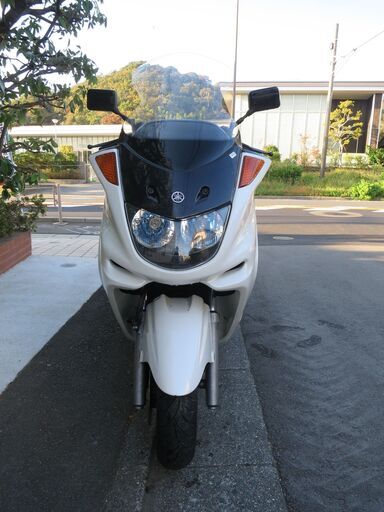 ヤマハ　マジェスティ250　実働中古車　ロングシールド　大型リアBOX　オイル交換後引き渡し　ナンバー登録書類付き ヤマハ マジェスティ250 実働中古車 ロングシールド 大型リアBOX