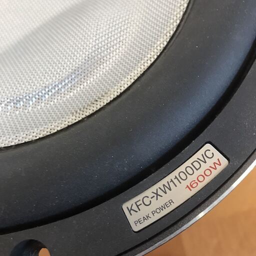 日本未発売 ケンウッド マグナム級爆音 サブウーファー KFC-XW1100DVC 