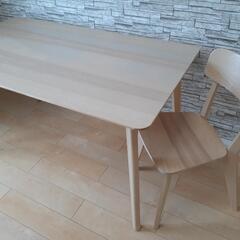 大幅値下げ！【ほぼ新品】IKEA LISABO ダイニングテーブル & 椅子