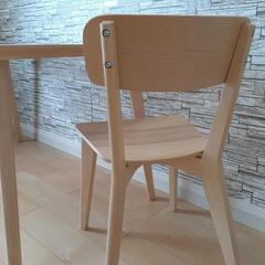 大幅値下げ！【ほぼ新品】IKEA LISABO ダイニングテーブル & 椅子