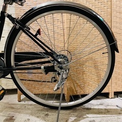 【売約済み】　【実質表示価格より２０％お値引き！！】　美品　自転車　シティサイクル　街乗り　町乗り　ママチャリ　ファミリーサイクル　LED オートライト　ギア　変速　Shimano シマノ　検　アプロード276HD サイクルスポット 27インチ 6段変速 オートライト CS-ST276V-HDR-2