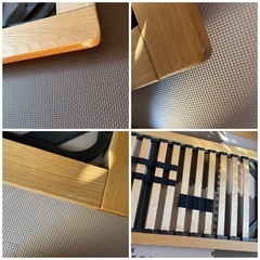 無印良品　木製ベッドフレームベット×2台　ケユカゴミ箱のセット価格