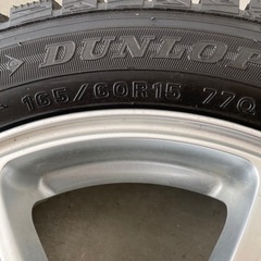 値下げしました。１５インチ軽四スタッドレスアルミホイル