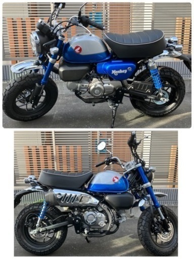 登録済み新車 走行0km JB03 モンキー125 5速 ブルー ABS 神奈川 登録済み新車 走行0km JB03 モンキー125 5速 ブルー ABS 神奈川