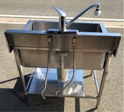 ⭐︎中古品 台付1槽シンク 1200×650×800mm 厨房用品⭐︎