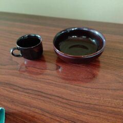 和皿とコーヒーカップ
