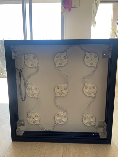 クリアランス LEDファサード 壁面看板 薄型内照式 W600mm×H600mm 屋外OK! 