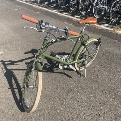 アサヒサイクル　ミニベロ　シマノ6段変速、鍵付き アサヒサイクル ミニベロ シマノ6段変速、鍵付き