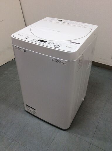 大得価好評】 SHARP ES-GE5D-W 洗濯機 2020年製 中古品 NlITv