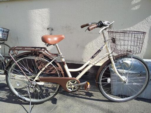 折りたたみ自転車 26インチ カゴ付き シマノ 6段変速 ダイナモLED