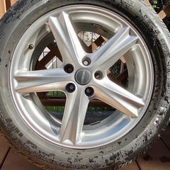 17インチ pcd100 5穴 ホイール タイヤ 4本セット 
