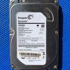 ハードディスク 1TB Seagate製