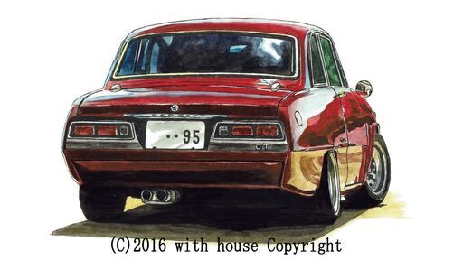 イスズ ベレット GT-R NC-128 いすゞべレットGT 限定版画 直筆サイン有 