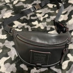 値下げ可ウエストバッグcoachL1961・37951 ダークブラウン