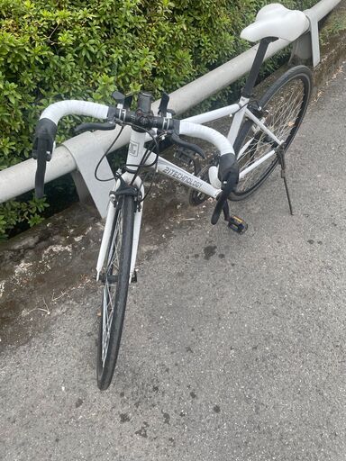 リサイクルショップどりーむ鹿大前店　No５１６　エコNo１５０２４X　自転車　ロードバイク　白　21テクノロジー　ギア切替２×７段変速 リサイクルショップどりーむ鹿大前店 No516 エコNo15024X