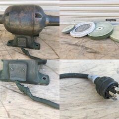 HITACHI/日立 APT-L 両頭/バフグラインダー/ベンチポリッシャー/研磨機/グラインダー/刃物研磨機 約30kg 札幌 中古品 札幌市内有料配送可 北区篠路町太平