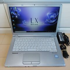 JC07107　パナソニック Let's Note CF-LX6 RDGVS DVDマルチ 美品　office2019 N07 パナソニック Let's Note CF-LX6 RDGVS DVDマルチ優良品office2019