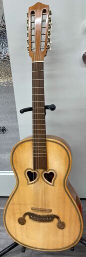 週末値引】希少なヴィンテージミニ12弦ギター。ハート型のホール 