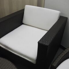 GISELE　椅子とサイドテーブル2色混在セット