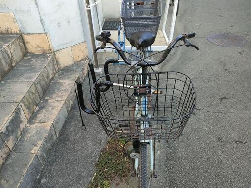 錆びついた自転車＋サーフボードキャリア＋カゴ