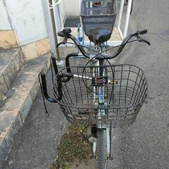 錆びついた自転車＋サーフボードキャリア＋カゴ - 自転車